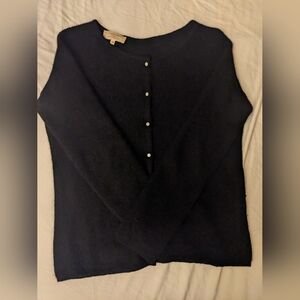 Sezane Black Gaspard Cardigan Sweater